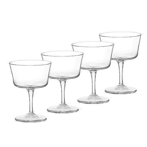 Bormioli Rocco Bartender Novecento 7.5 oz. Fizz Cocktail Glasses, Set of 4, Clear - Image 1