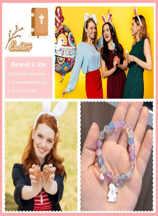 72ore Easter Bracelets for Women Easter Basket Stuffers Cute Bunny Bracelet Rabbit Gifts Easters Outfit for Women Jewelry - Image 4