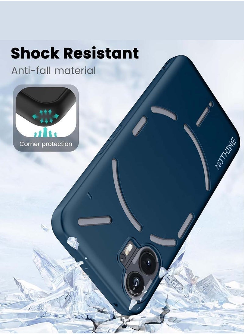TIGER Nothing Phone (2) 5G 2023 Liquid Silicone Ultra Thin TPU Case Cover – Storm Blue – Shockproof, Scratch-Resistant Soft Case for Enhanced Grip – Ultra Slim Design for Comfortable Handheld Use – Full Protection with Precision Cutouts - Image 3