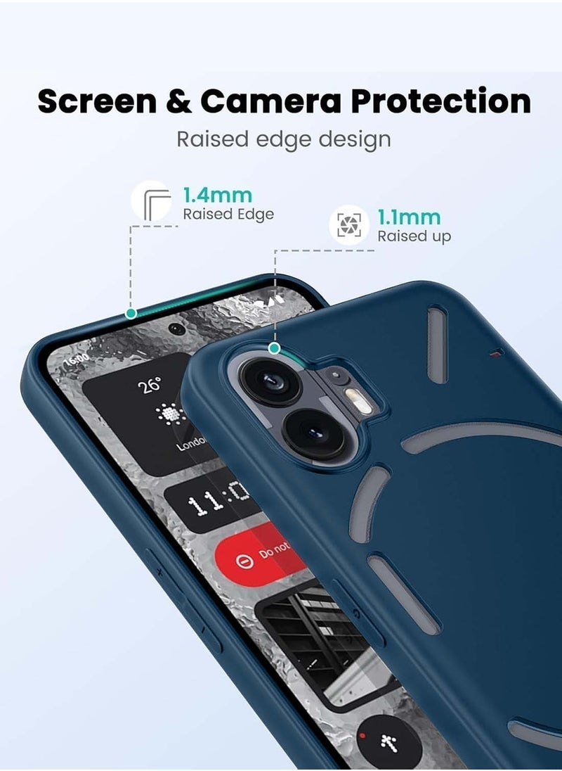 TIGER Nothing Phone (2) 5G 2023 Liquid Silicone Ultra Thin TPU Case Cover – Storm Blue – Shockproof, Scratch-Resistant Soft Case for Enhanced Grip – Ultra Slim Design for Comfortable Handheld Use – Full Protection with Precision Cutouts - Image 2