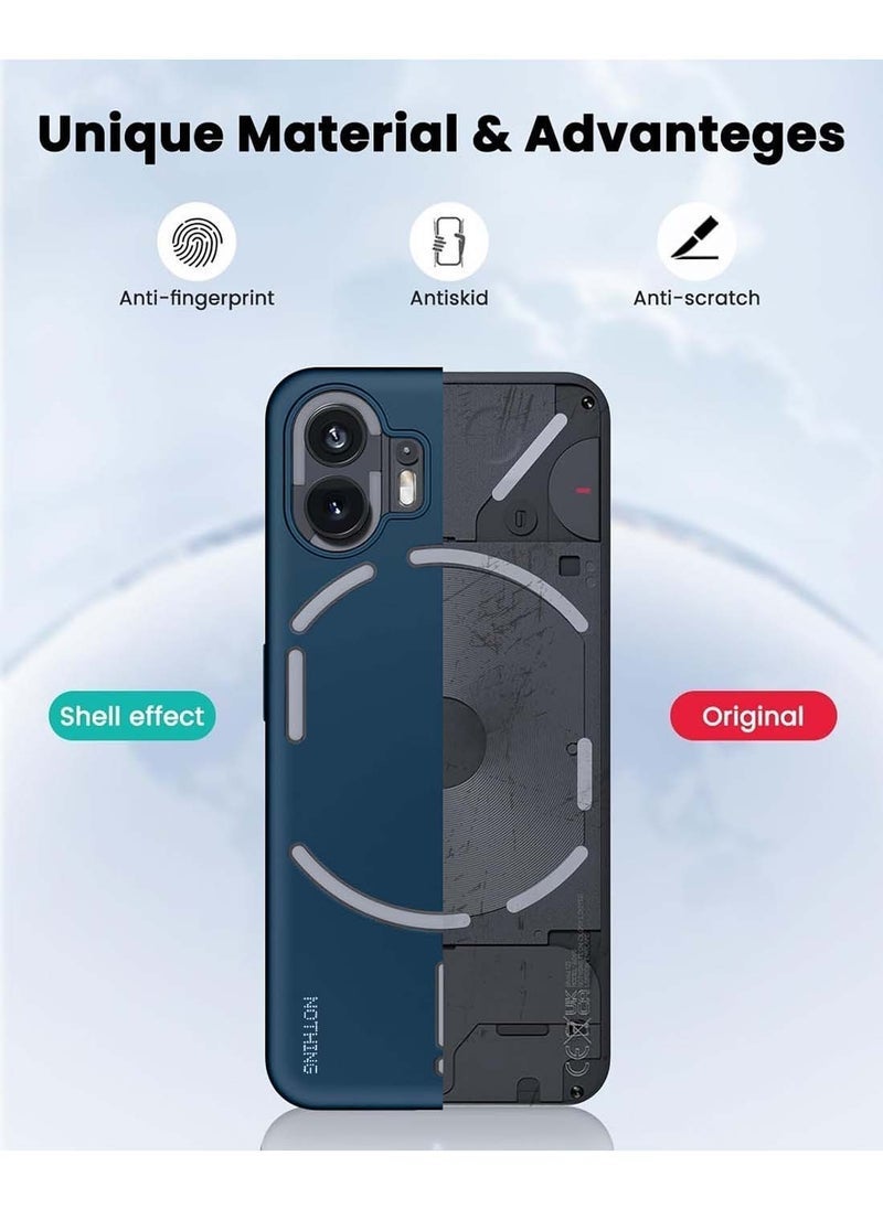 TIGER Nothing Phone (2) 5G 2023 Liquid Silicone Ultra Thin TPU Case Cover – Storm Blue – Shockproof, Scratch-Resistant Soft Case for Enhanced Grip – Ultra Slim Design for Comfortable Handheld Use – Full Protection with Precision Cutouts - Image 5