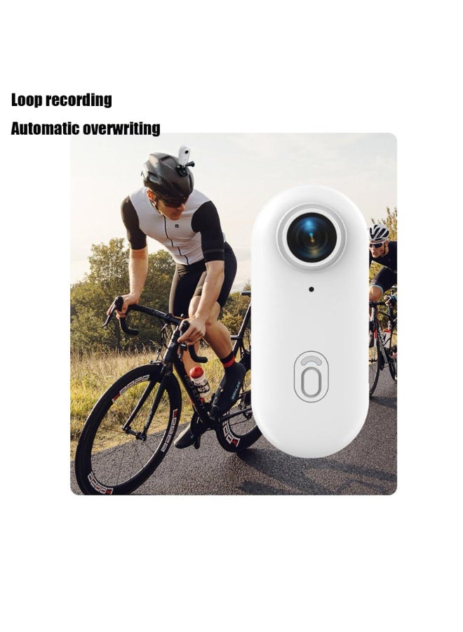 Generic Motion Trail Camera Waterproof Thumb Sized Sports Camera 4K 30fps HD 170° Wide Angle Magnetic Mount Hands-Free Recording for Cycling Diving Travel Outdoor Adventures White  - Image 3