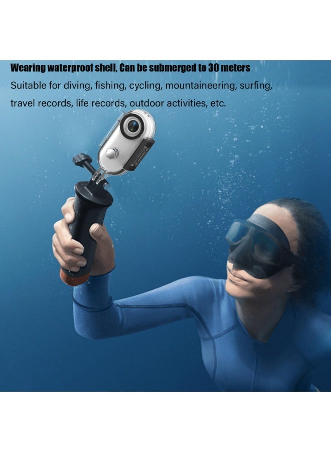 Generic Motion Trail Camera Waterproof Thumb Sized Sports Camera 4K 30fps HD 170° Wide Angle Magnetic Mount Hands-Free Recording for Cycling Diving Travel Outdoor Adventures White  - Image 5