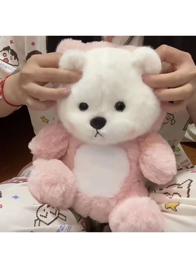 صن سباير دمية دب قطيفة بطول 30 سم دمية دب قطيفة قابلة للتلبيس دمية قطيفة رائعة لحفلات الحيوانات دمية رفيقة للأطفال - Image 5