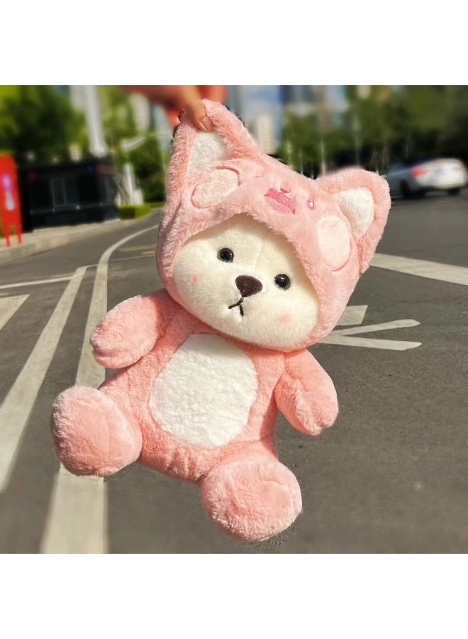 صن سباير دمية دب قطيفة بطول 30 سم دمية دب قطيفة قابلة للتلبيس دمية قطيفة رائعة لحفلات الحيوانات دمية رفيقة للأطفال - Image 1