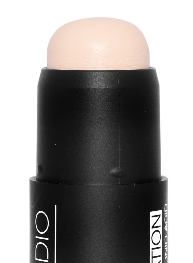 بالاديو بيلد + بليند ستيك فاونديشن، قلم أساس وكونتور للوجه، مكياج احترافي (بورسلين) - Image 3