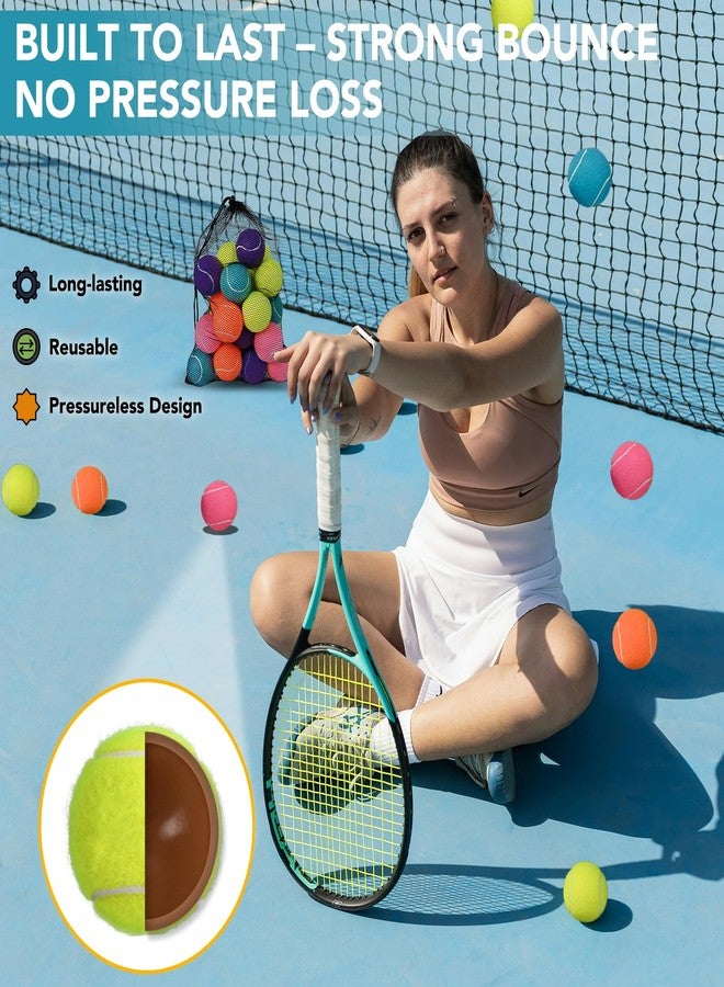 INSUM 20 Pack Bulk Tennis Balls, High Elasticity for Practice - Image 3