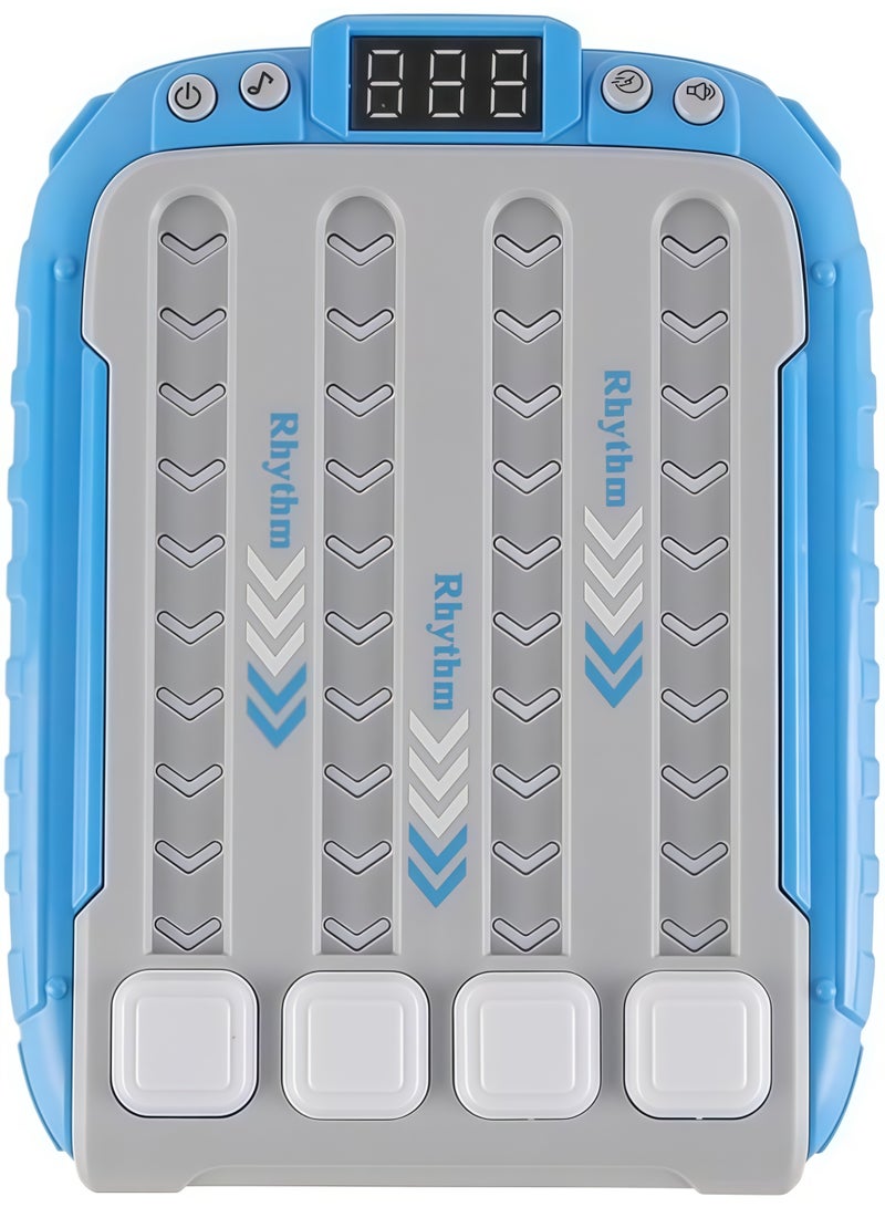 Rhythm rapid push game console, educational finger press game console, travel handheld puzzle game, music level challenge game console, multiplayer battle children's toy, reaction button game console with music and lights - Image 1
