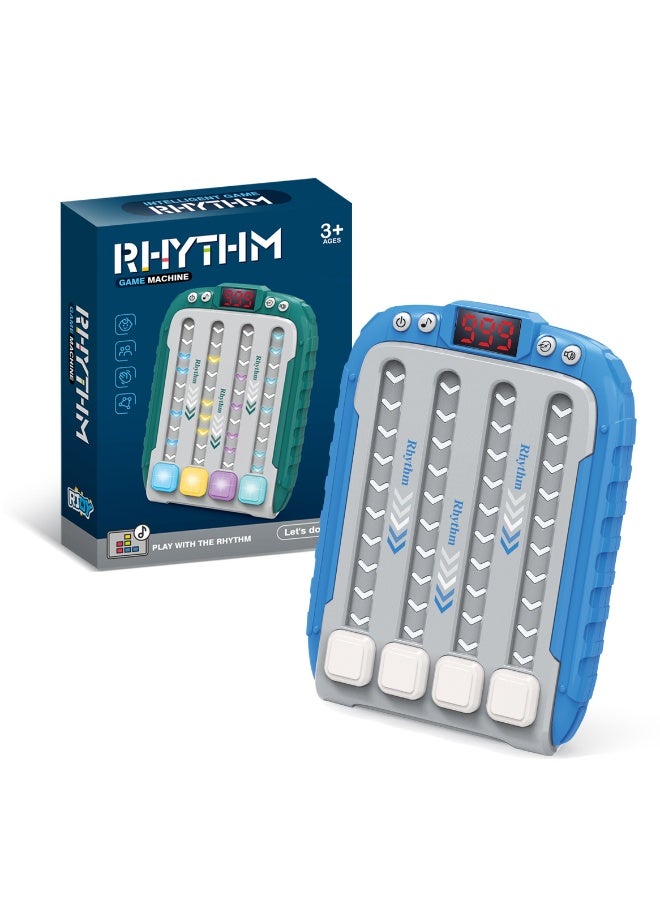 Rhythm rapid push game console, educational finger press game console, travel handheld puzzle game, music level challenge game console, multiplayer battle children's toy, reaction button game console with music and lights - Image 2