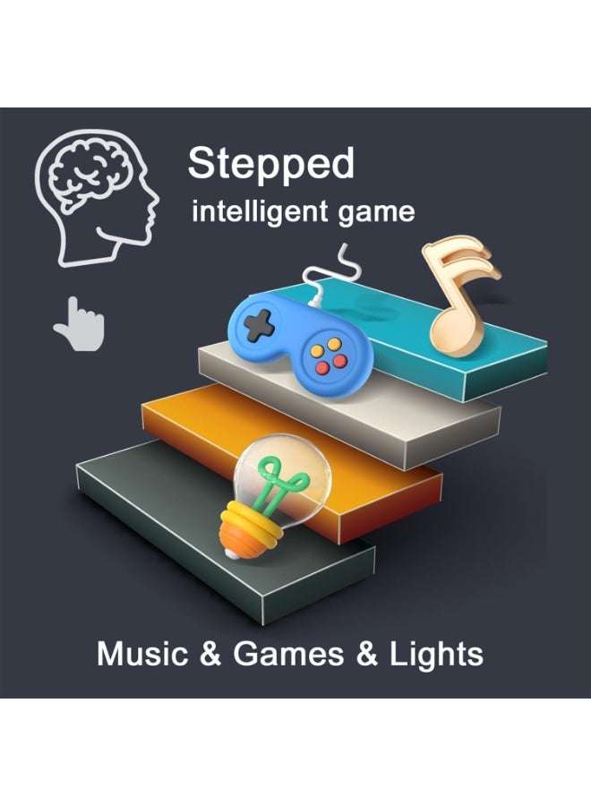 Rhythm rapid push game console, educational finger press game console, travel handheld puzzle game, music level challenge game console, multiplayer battle children's toy, reaction button game console with music and lights - Image 4
