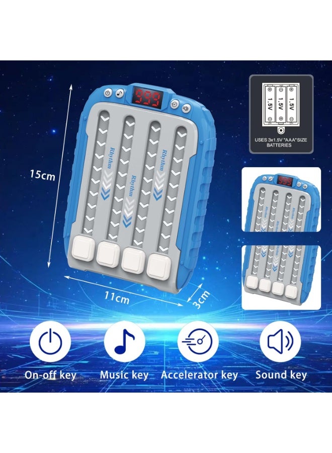 Rhythm rapid push game console, educational finger press game console, travel handheld puzzle game, music level challenge game console, multiplayer battle children's toy, reaction button game console with music and lights - Image 5