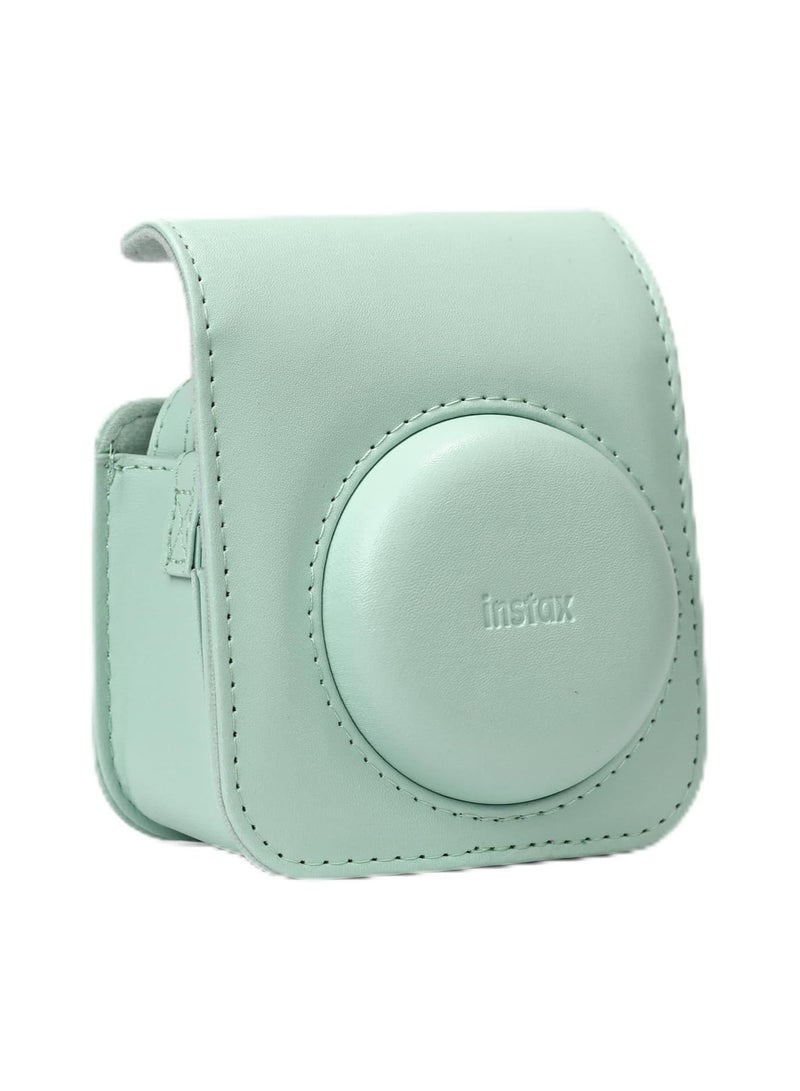 Carion INSTAX MINI 12 Protective Case Compatible with Instax Mini 12 Camera PU Leather Bag with Pocket and Adjustable Shoulder Strap