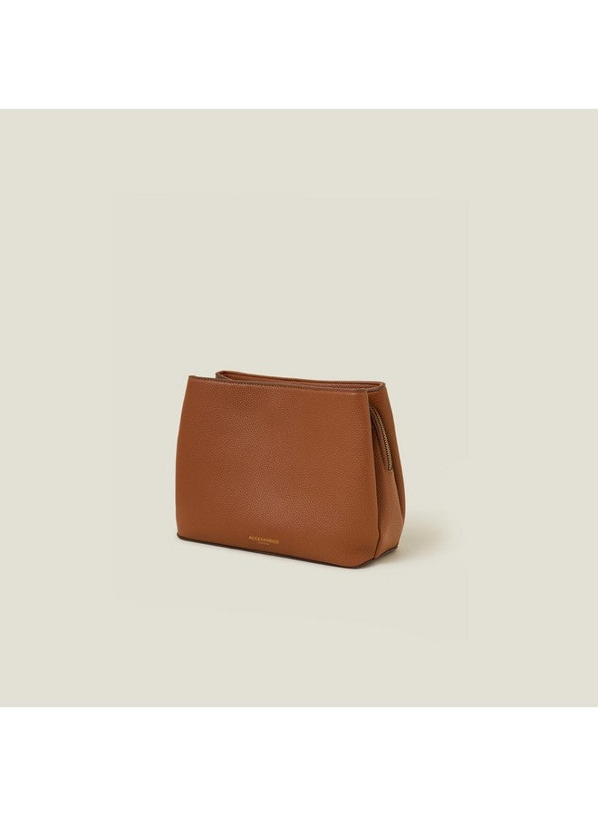 Accessorize London Women's Brown Webbing Strap Sling Bag | Bags for women | Ladies Purse Handbag | Bags for Women For Office Use, Work - Image 4