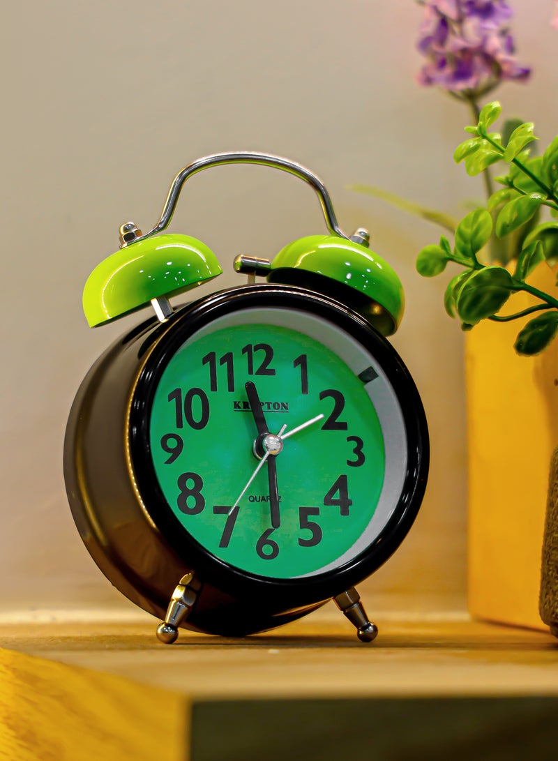 KRYPTON Krypton Alarm Clock- KNWC6586/ Double Bell with Light, Heavy Sleep Wake Up, Super Loud/ Plastic Case, Ideal for Home, Living, Kids Room, etc. |  2 Years Warranty  - Image 5