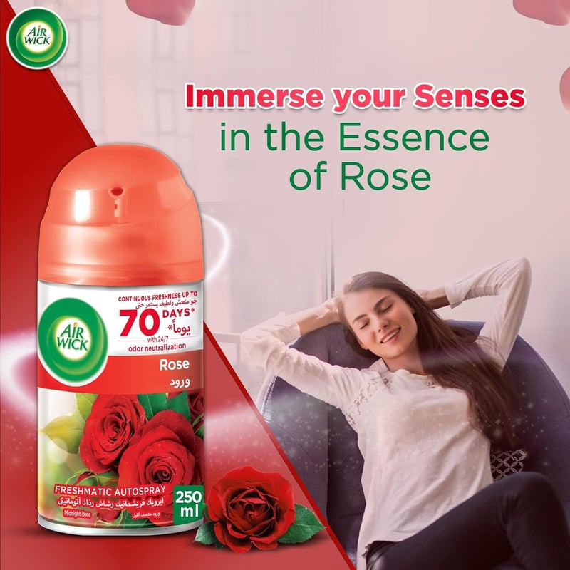 Air Wick Freshmatic Autospray Refill - Rose Scent (2 x 250ml) - Image 4