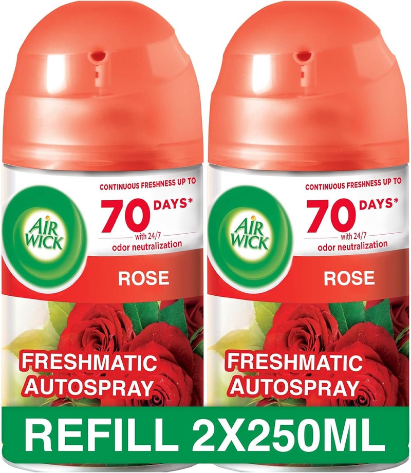 Air Wick Freshmatic Autospray Refill - Rose Scent (2 x 250ml) - Image 1