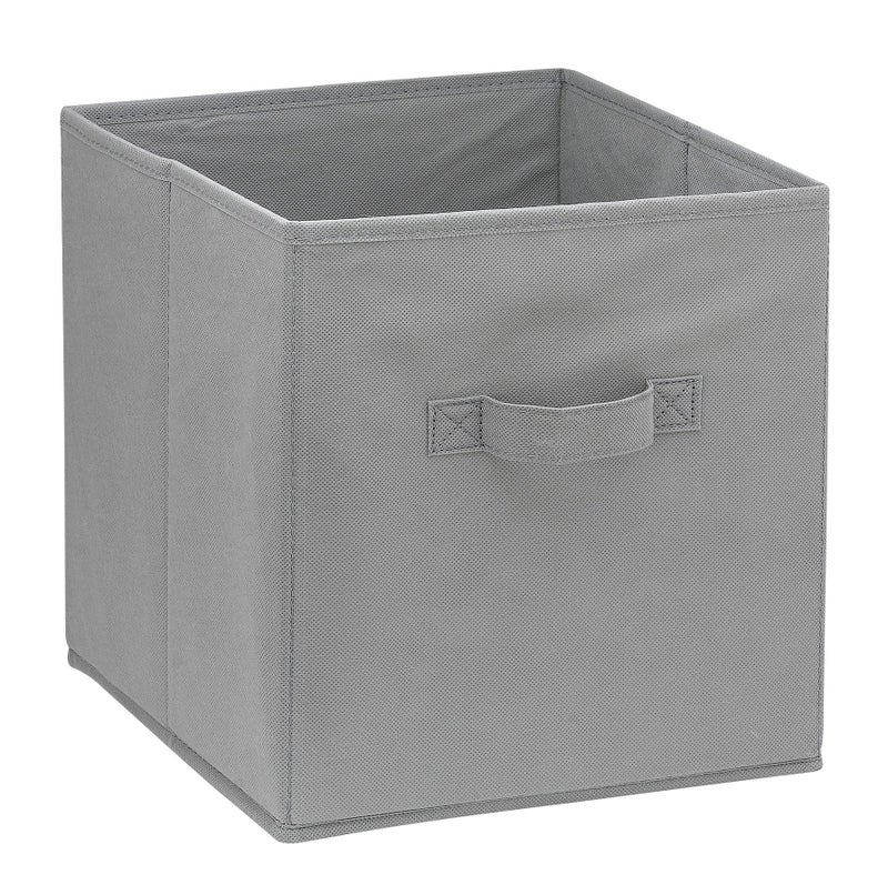 Handy Laundry Foldable Cube Storage Bins - 6 Pack - These Decorative Fabric Storage Cubes are Collapsible and Great Organizer for Shelf  Closet or Underbed. Convenient for Clothes or Kids Toy Storage (Grey) - Image 3