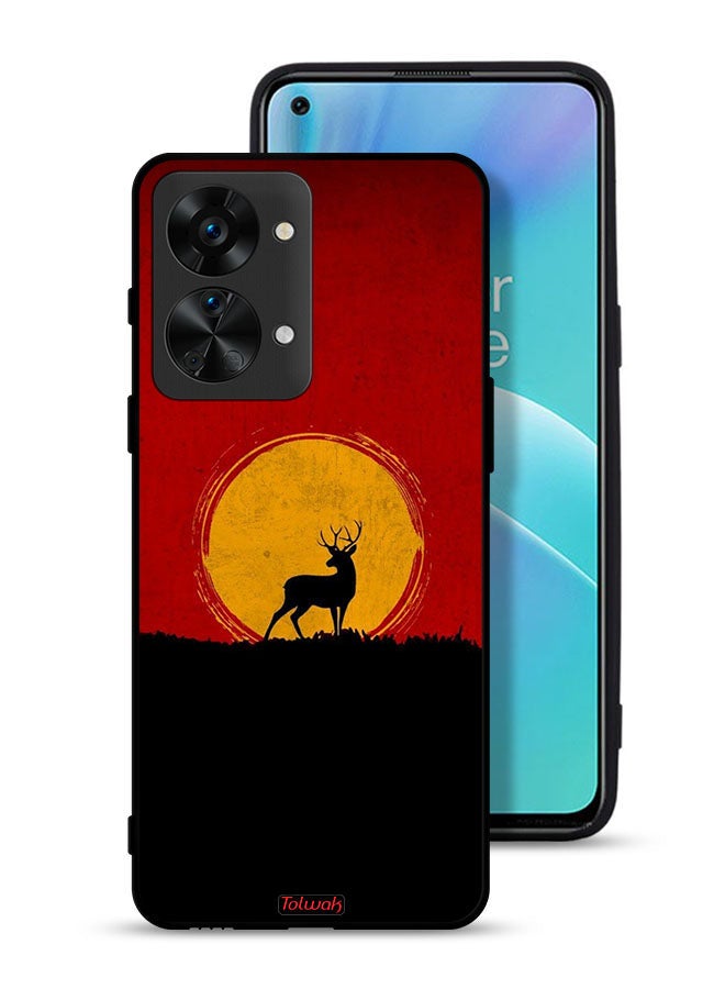Tolwak OnePlus Nord 2T 5G Protective Case Cover Deer And Moon Artwork - Image 1