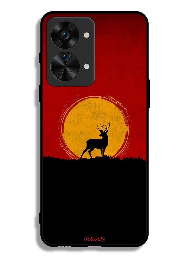 Tolwak OnePlus Nord 2T 5G Protective Case Cover Deer And Moon Artwork - Image 2