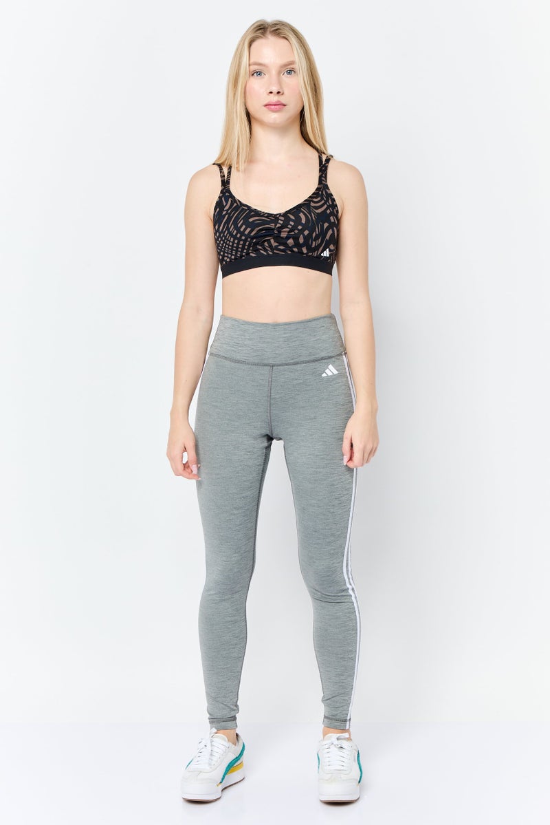 Adidas Women Abstract Print Padded Sports Bra, Multicolor  - Image 4