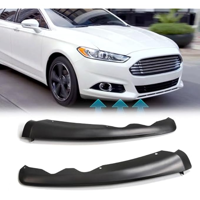 PIT66 Air Dam Deflector, Compatible with 2013 2014 2015 2016 Ford Fusion 4 Door Front Bumper Lower Valance Panel Right Side and Left Side Replace OEM FO1017100 - Image 3