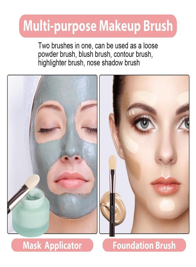 فرشاة لتطبيق قناع الوجه، أداة ناعمة لتطبيق قناع الوجه | مُحسّن للعناية بالبشرة | أدوات تجميل برأس فرشاة من الألياف لأقنعة الطين، والأقنعة الطينية، والمستحضرات المنزلية، والجل، وأقنعة التشكيل، ولوشن الجسم، وكريم بي بي - Image 3