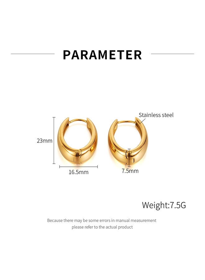 Ins Style Simple And Versatile Earrings Fashionable And High-End Women'S Geometric U-Shaped Minimalist Earrings - Image 2