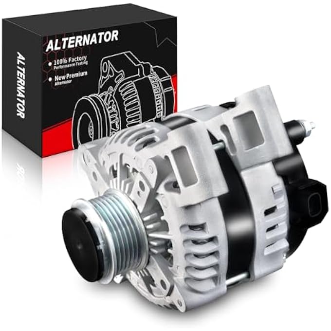 AOTPAT High Output Alternator for:-buick enclave 2008-2017, for:-chevrolet traverse 2009-2017,for:-gmc acadia 2007-2016,acadia limited 2017,for:-saturn outlook 2007-2010 OE#25815839,104210-6310,170Amp - Image 1