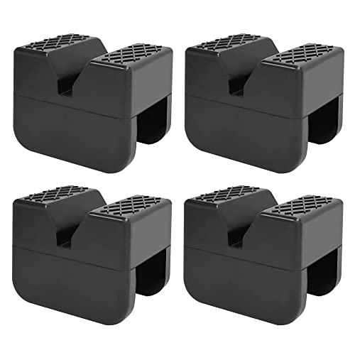 TONDA Jack Stand Pads, Universal Rubber Jack Pad Adapter, Rail Pinch welds Protector, 4 Pack - Image 1