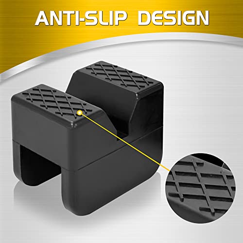 TONDA Jack Stand Pads, Universal Rubber Jack Pad Adapter, Rail Pinch welds Protector, 4 Pack - Image 3