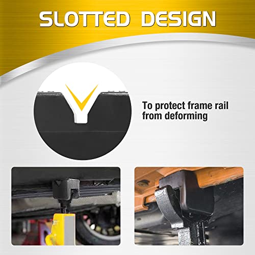 TONDA Jack Stand Pads, Universal Rubber Jack Pad Adapter, Rail Pinch welds Protector, 4 Pack - Image 2