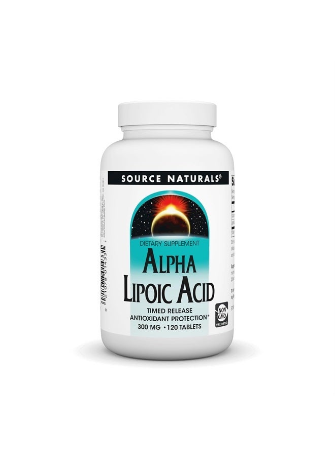 Source Naturals Alpha Lipoic Acid, Time Released Antioxidant Protection* - 120 Time Release Tablets - Image 1