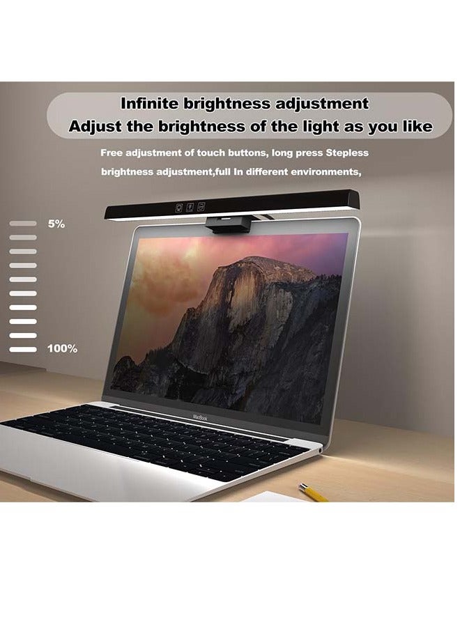 DURKU Monitor Light, LED Computer Monitor Lamp, Three lighting modes, Hue Adjustment Features,  E-Reading USB Powered Lamp, Touch Control, for Desk/Gaming/Office, Complements With Backlight-83x30x330mm - Image 4