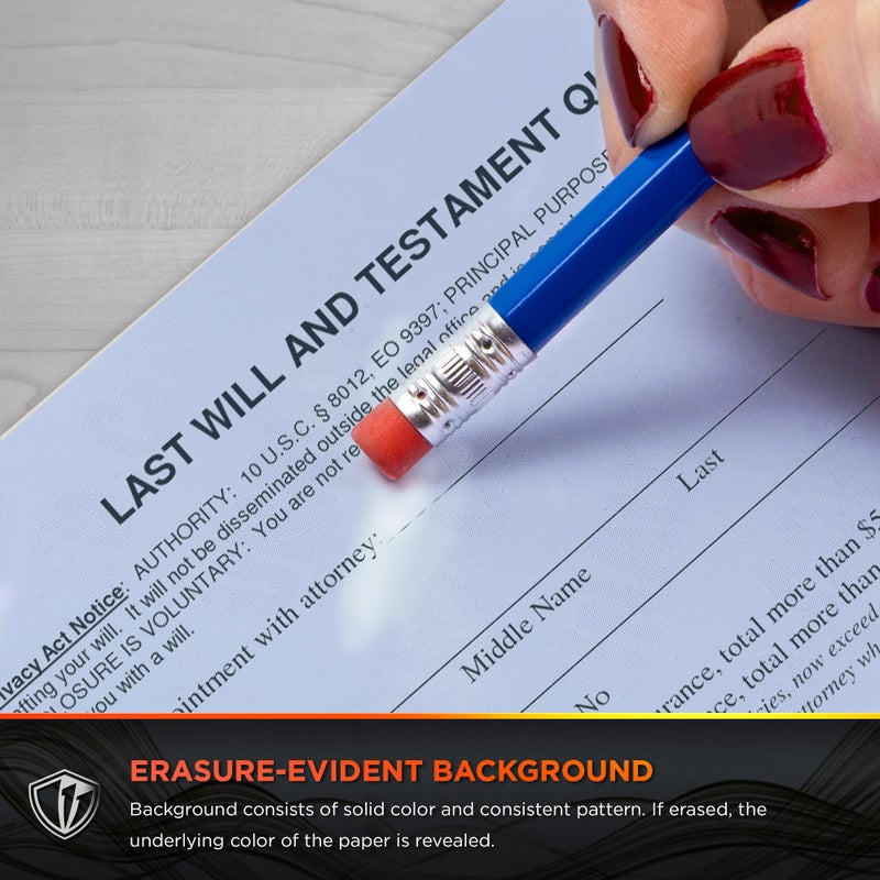 DocuGard Standard Blue Multi-Purpose Security Paper - Fraud Prevention - 2 Security Features - Laser & Inkjet Printer Compatible - 8.5" x 11â€œ - 24 lb - 500 Sheets (04540) - Image 4