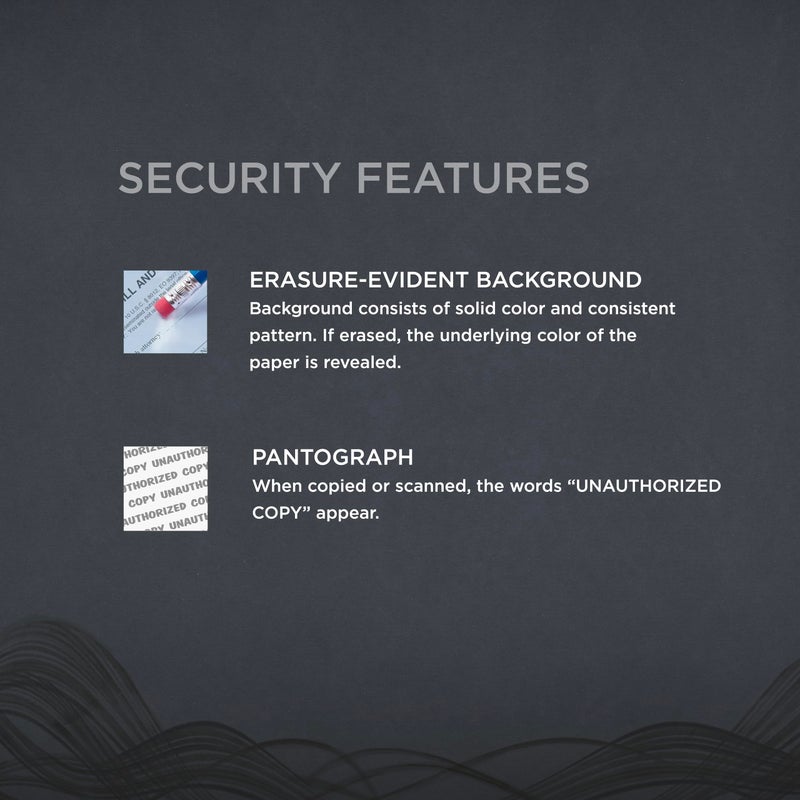 DocuGard Standard Blue Multi-Purpose Security Paper - Fraud Prevention - 2 Security Features - Laser & Inkjet Printer Compatible - 8.5" x 11â€œ - 24 lb - 500 Sheets (04540) - Image 5