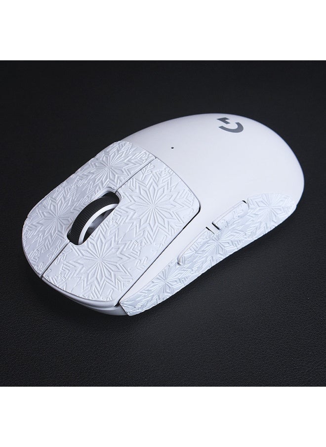 Generic - Rubberized Anti-slip Mouse Pad For Logitech Gpw 1st/2nd Generation Sweat-resistant Stickers Gpx Sweat-absorbent Back Side Cover-Color:GPW Second Generation White Snow Pattern ] - Image 1