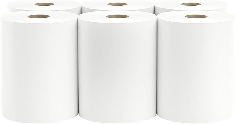 Fitto Tissue Roll 6 Pack, Soft and Absorbent Toilet Paper, 2-Ply Bathroom Tissue, Family Pack - Image 1