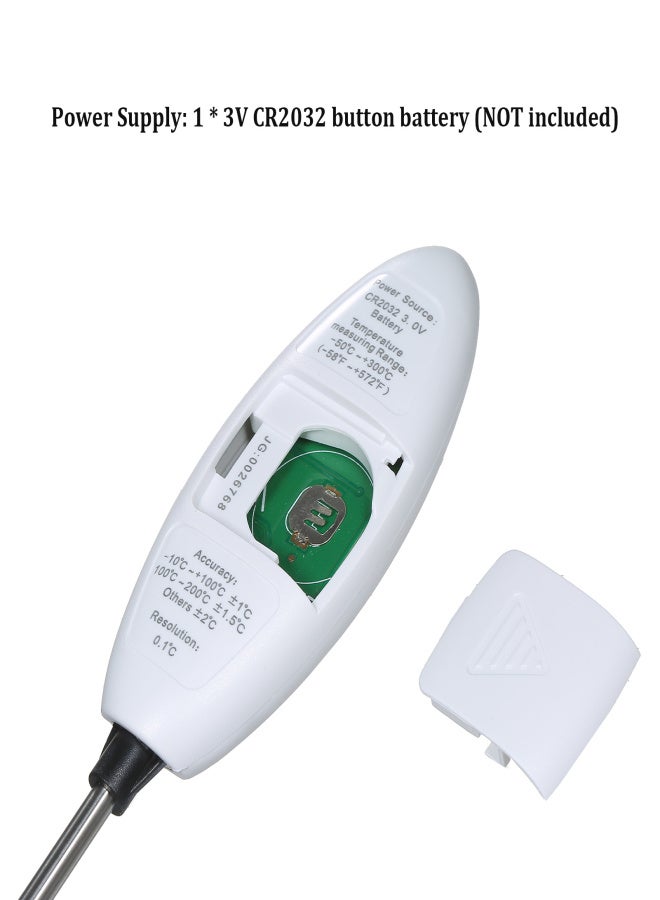 LCD Digital Food Thermometer 5.9-inch Probe Pen-type Kitchen Thermometer Instant Read for Meat Milk Food Liquid Cooking Baking Frying BBQ Grilling -50~300℃ Range MAX/MIN Measurement - Image 5