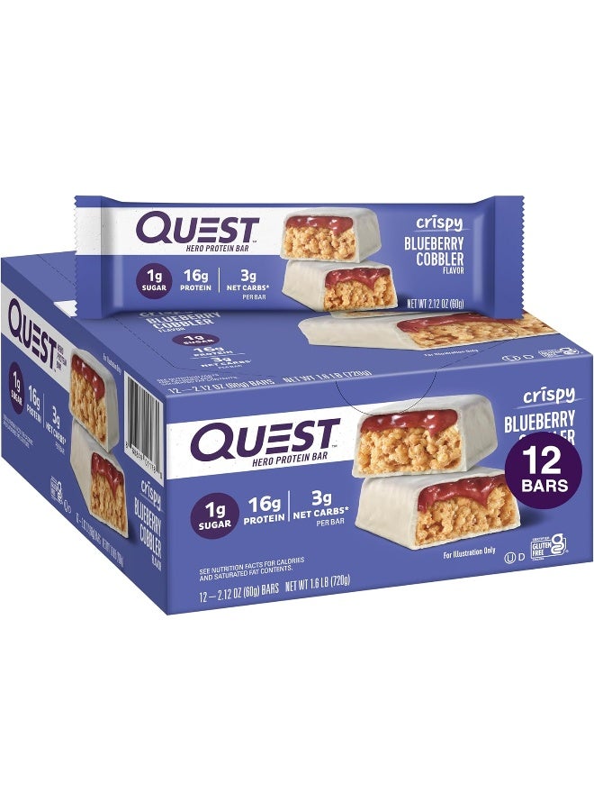 Quest بار هيرو بالتوت الأزرق، 12 قطعة - Image 1