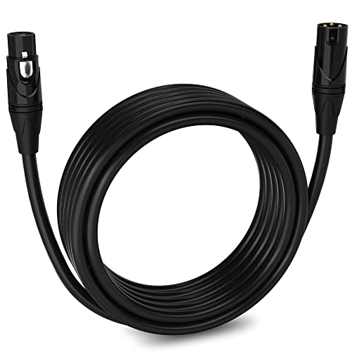LyxPro 20 Feet XLR Microphone Cable Balanced Male to Female 3 Pin Mic Cord for Powered Speakers Audio Interface Professional Pro Audio Performance and Recording Devices - Purple - Image 1