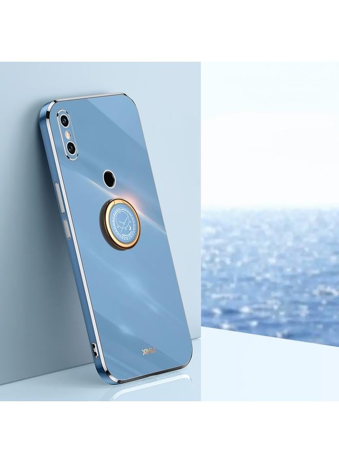 The Bros Case For Xiaomi Mi 8 Straight Edge 6D Electroplate TPU Phone Case with Ring Holder