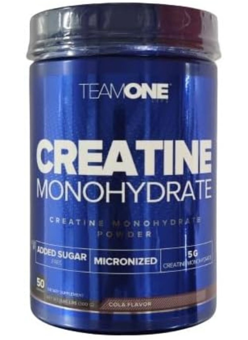 Team One Creatine Monohydrate Cola Vegan Powder 60 Servings  - Image 1