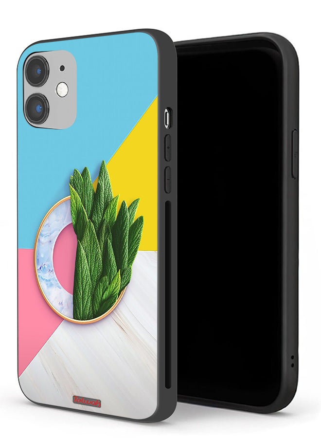 Tolwak Apple iPhone 12 mini Protective Case Leaves Abstract Pattern - Image 1