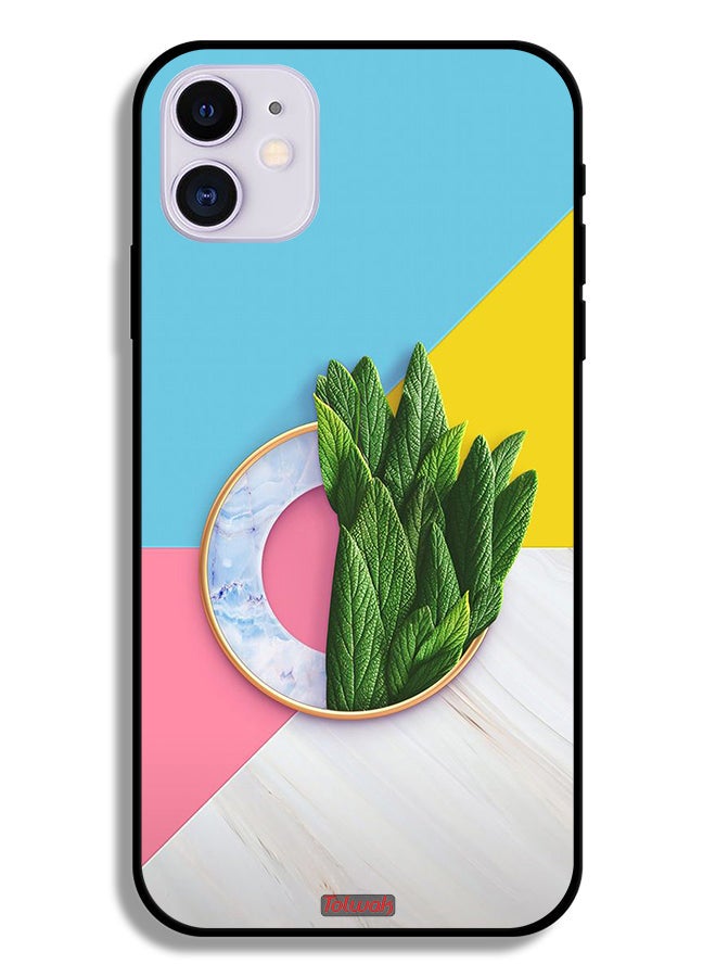 Tolwak Apple iPhone 12 mini Protective Case Leaves Abstract Pattern - Image 2