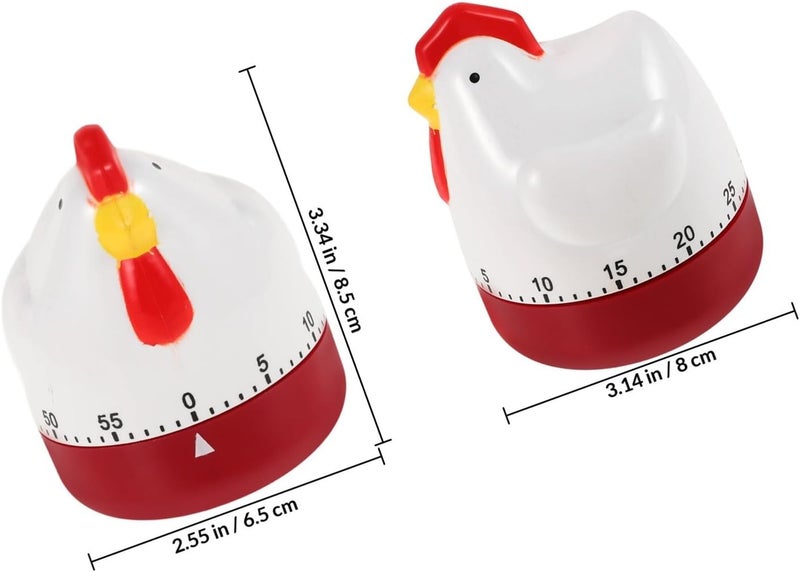 Mechanical Kitchen Timer Cooking Timing Tool, Cartoon Style, No Battery Required, Compact Household Timer for Baking, Cooking, and Study Tasks - Image 2