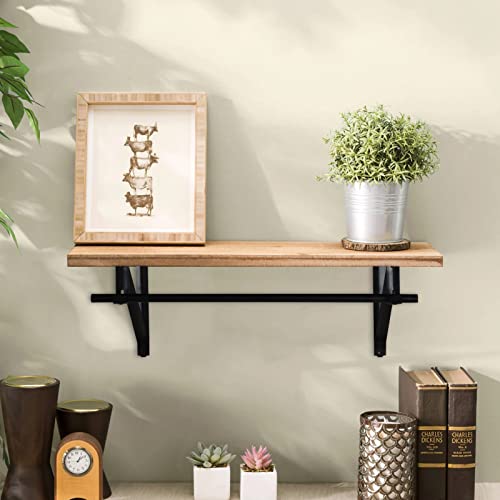 HOME MASTER HARDWARE Heavy Duty Closet Shelf Rod Brackets 10 Pack,Wall Mounted Closet Shelves Support Brace with Hook,10-3/4 in Black Bracket with Screws - Image 5