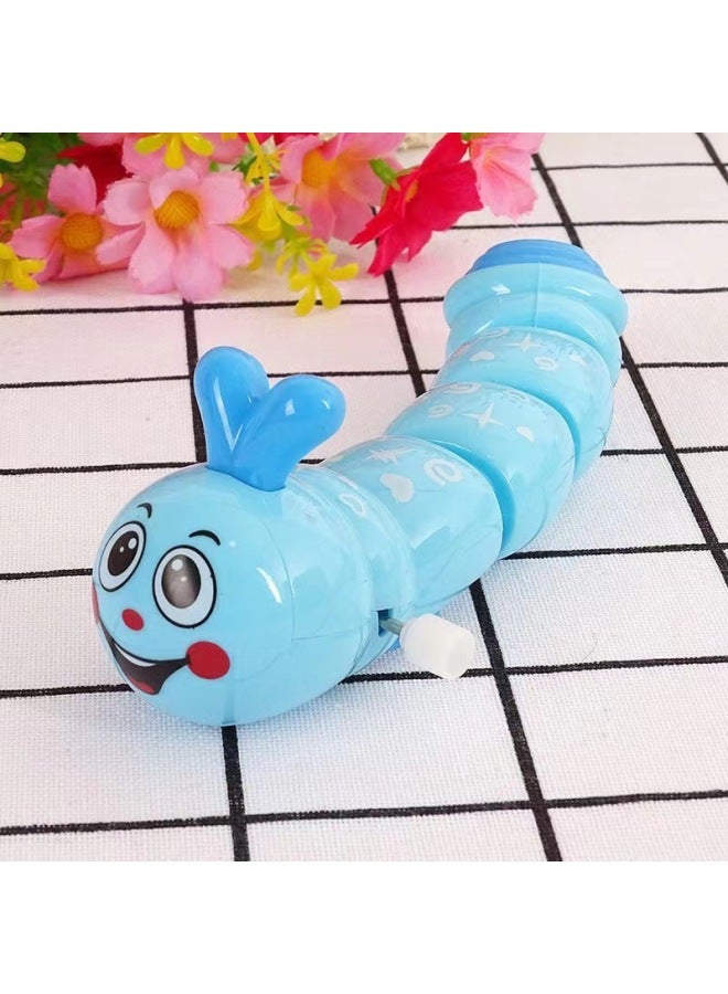 Cartoon Children's Winding Coil Caterpillar Toy Running Winding Simulation Cute Small Animal Kindergarten Gift-Color:[random Color] Clockwork Crawling Caterpillar - Image 3
