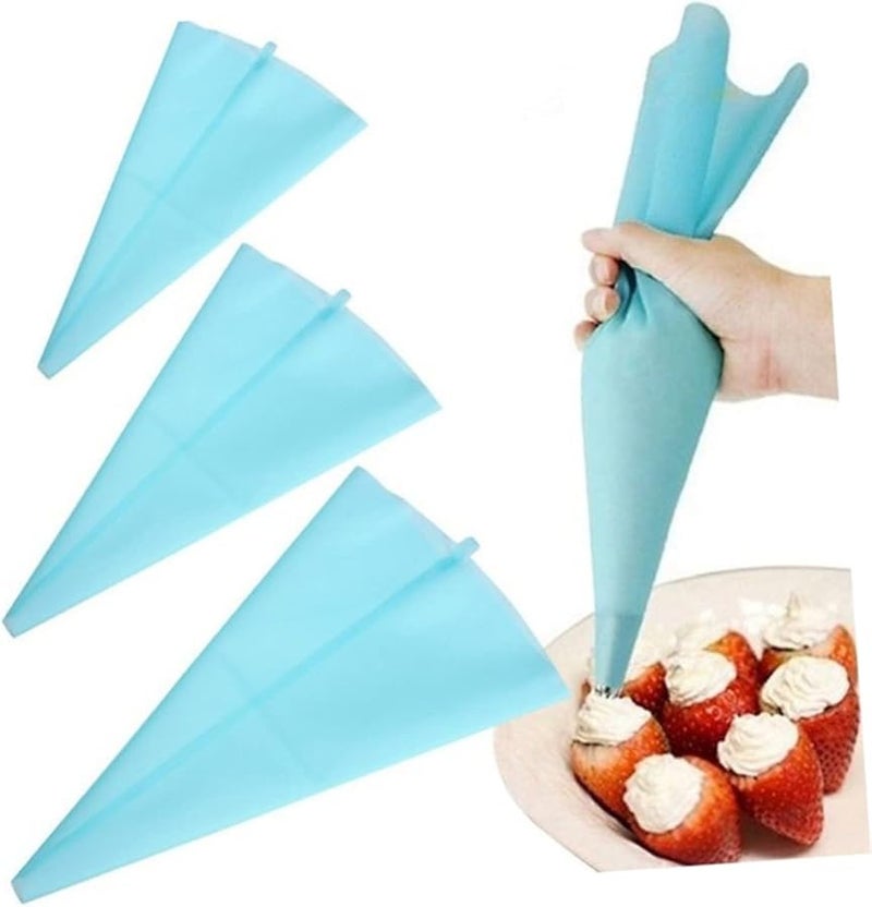 Reusable Silicone Pastry Piping Bag For Cake Cookie Dessert Baking Decoration - Image 2