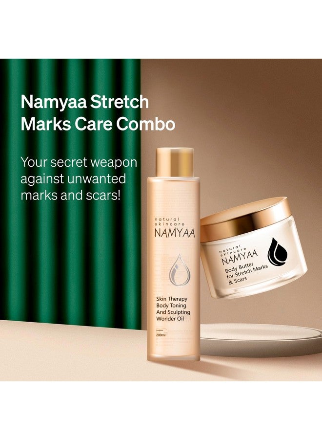 NAMYAA Stretch Marks Care Combobody Oil With Body Butter For Scars & Stretch Marksanticellulite Stretch Mark Oil Pack Of 2 - Image 2