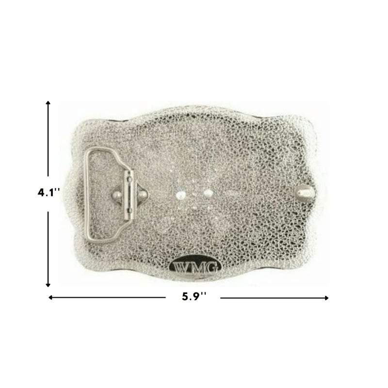 WMG Belt Buckle Initial Letters ABCDMRJ to Z Cowboy Rodeo Small Gold Belt Buckles for Men Women - Image 3